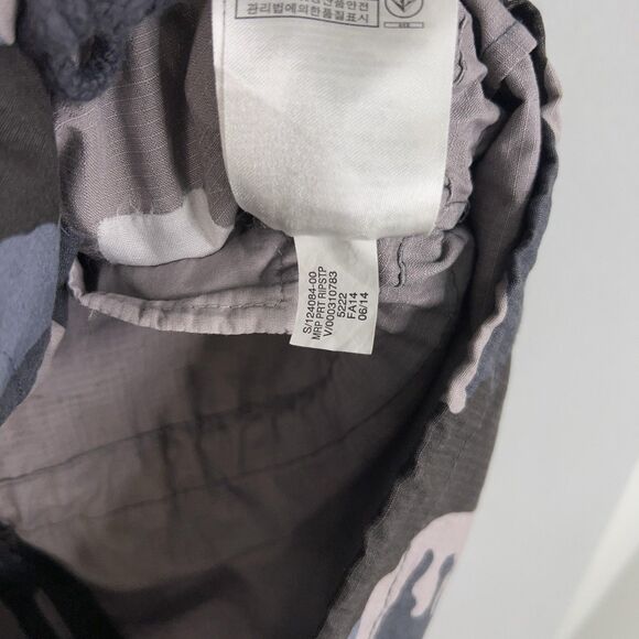 Banana Republic Jacket Womens Small Gray Blue Camo Anorak Utility Ripstop Army - Picture 14 of 15